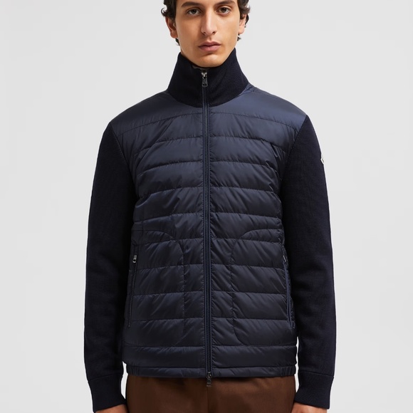 Moncler - PADDED WOOL CARDIGAN (Quiet Luxury) - Picture 8 of 11